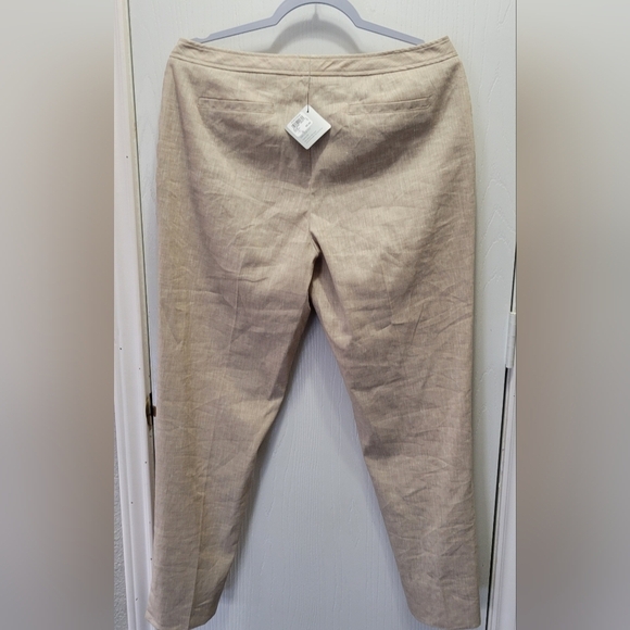 Nordstrom halogen taylor fit curvy fit Linen pants. Size 10 NWT - Picture 2 of 10